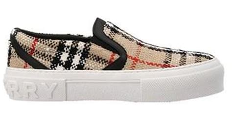 burberry shoes red and white|burberry slip on sneakers women's.